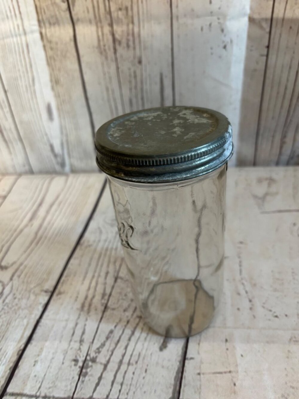 Ball Mason Jar Zinc Lid Graduated Volume Markings On Side Home Canning Rare - Picture 3 of 7